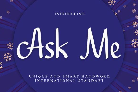 Ask Me: A Handwritten Font for Impactful Branding