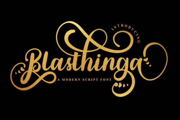 Blasthinga: A Bold Handwritten Font for Branding Projects