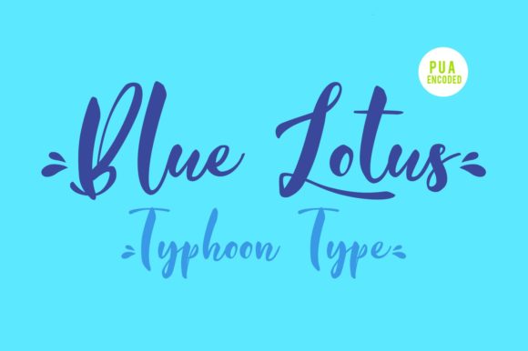 Blue Lotus: A Refined Script Font for Polished Branding