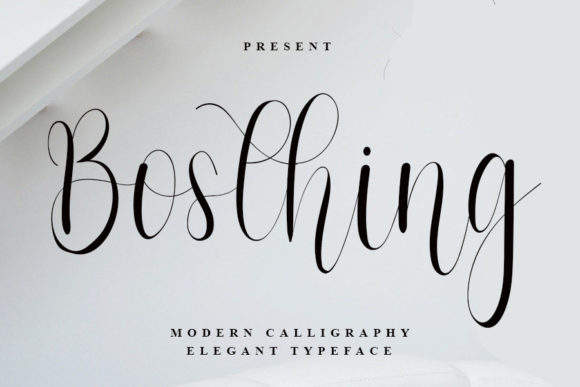 Bosthing: A Timeless Script Font for Modern Editorial Design
