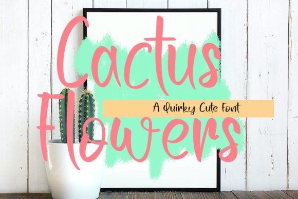 Cactus Flowers Font for Modern Web Design