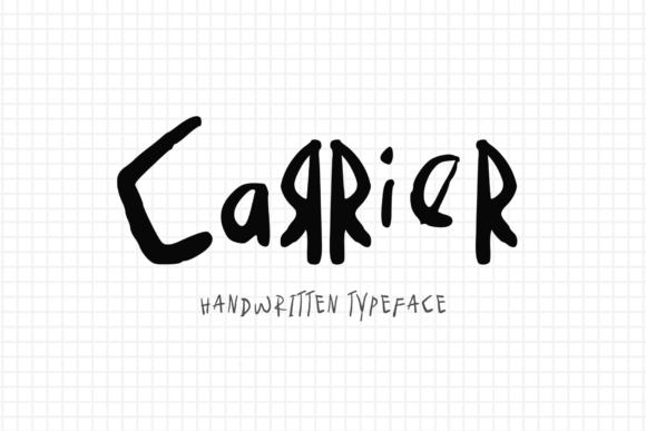 Carrier Font for Handmade Creations