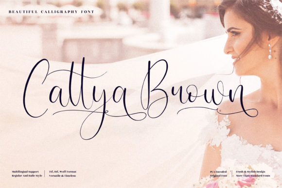 Cattya Brown: A Luxury Script Font for Real Branding Work
