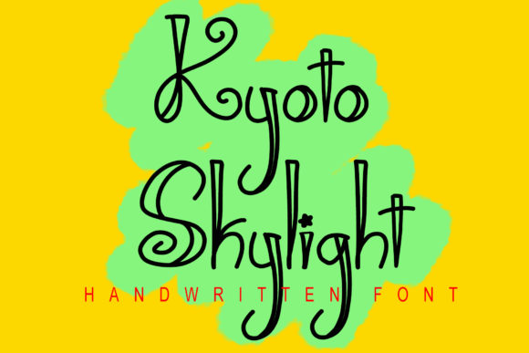 Discover the Whimsy of Kyoto Skylight Font