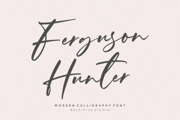 Ferguson Hunter: A Playful Script Font for Handmade Brands