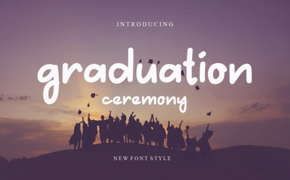 Graduation Ceremony Font for a Polished Brand Look