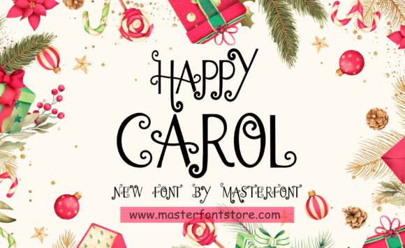 Happy Carol: A Whimsical Script Font That Elevates Small Business Branding