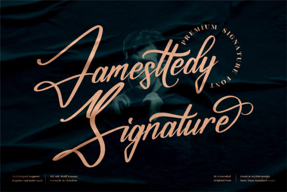 Jamesttedy Signature: A Handwritten Font That Elevates Digital Branding