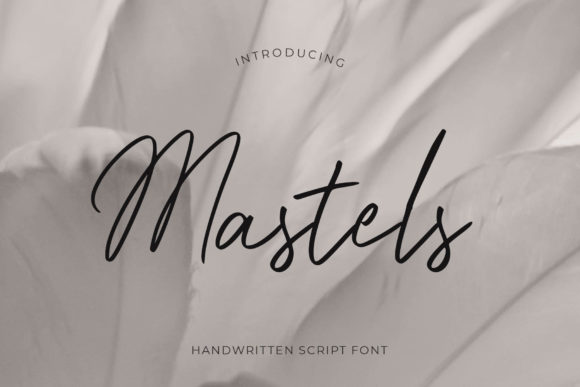 Mastels: A Script Font for Elegant Editorial Design