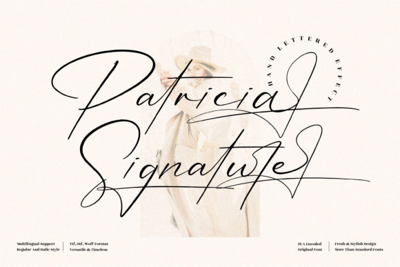 Patricia Signature: A Delicate Script Font for Elegant Branding