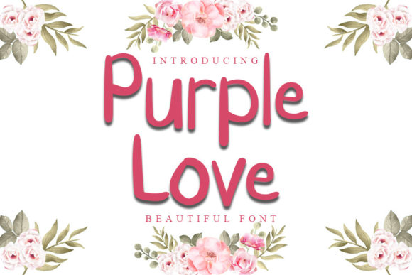 Purple Love: A Handwritten Font That Feels Like a Thoughtful Pause