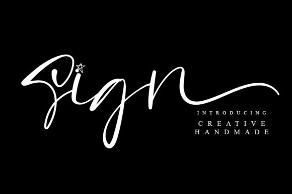 Sign: A Sleek Script Font for Digital Branding