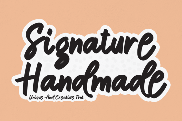 Signature Handmade Font for Engaging Visual Content